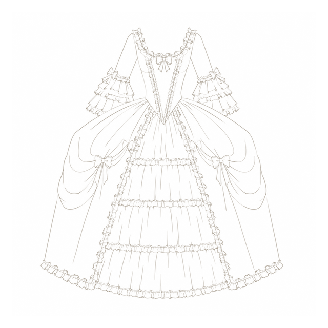 Rococo line art